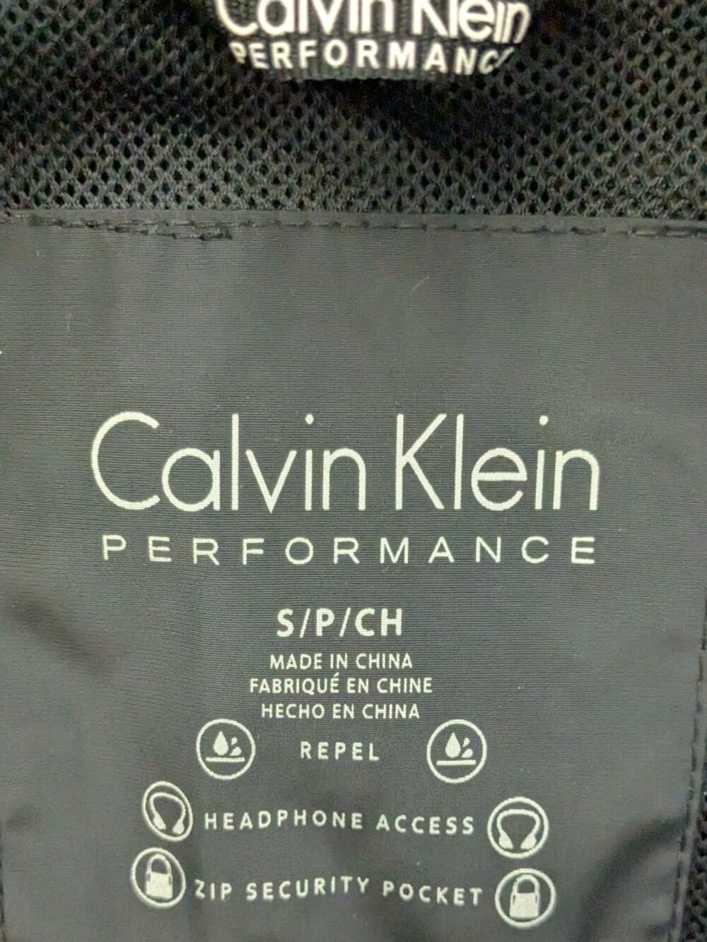 Calvin Klein Women’s Rain Jacket Size Small Black Zip Button Hooded - Picture 10 of 12